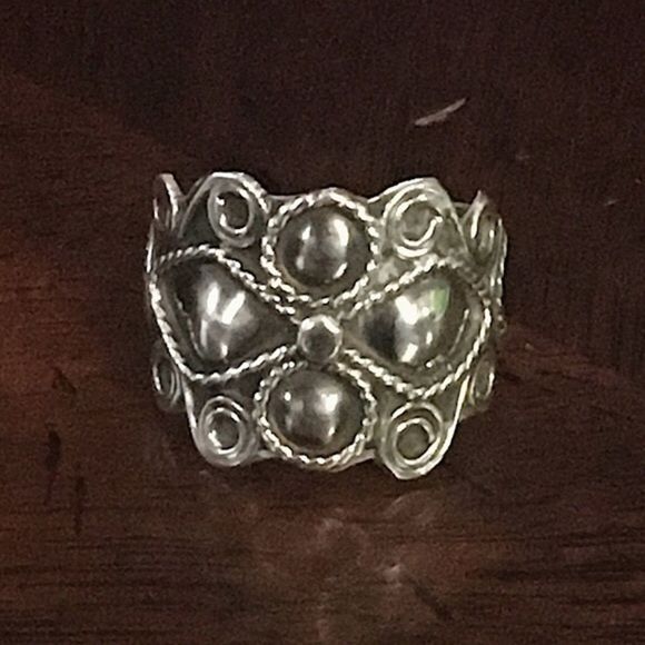 TAXCO Mexican Sterling Silver Mexican Ring Sz 6 - Picture 8 of 8